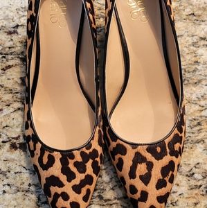 Franco Sarto Alicia Calf Hair Wedge Sandals